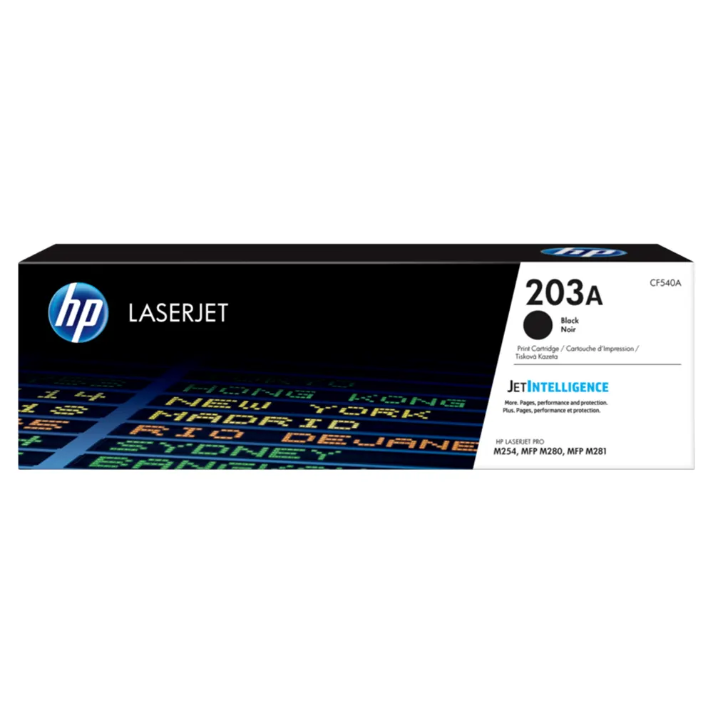 HP 203A Black Original LaserJet Toner Cartridge (CF540A)