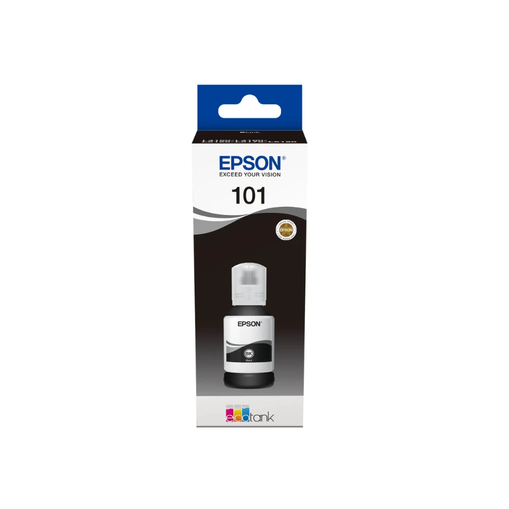 Epson 101 Original Black Ink Bottle (127ml, C13T03V14A) – EcoTank Series