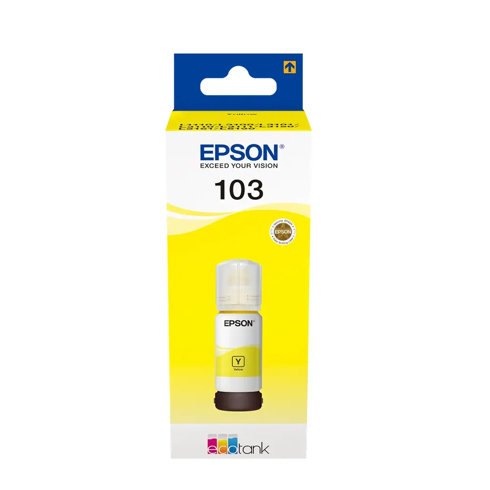 Epson 103 Yellow Ink Bottle 65ml – EcoTank Series (C13T00S44A)