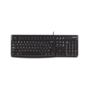Logitech K120 Corded Keyboard | Full-Size Spill-Resistant Design