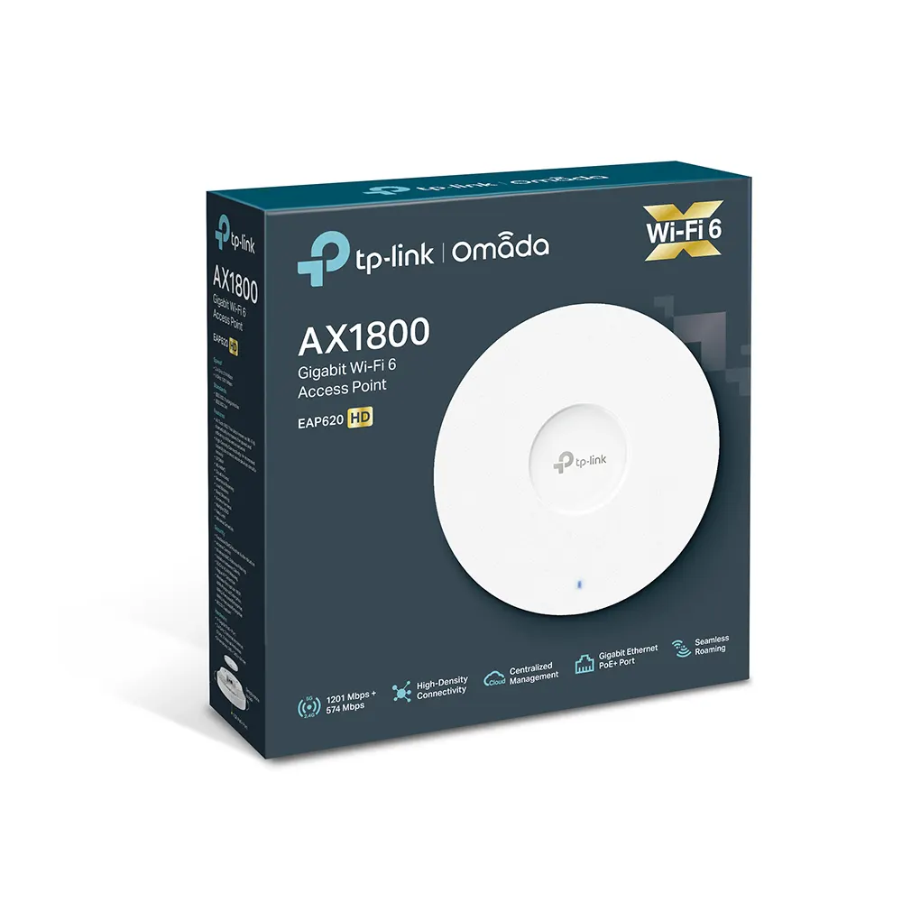 TP-Link EAP620 HD AX1800 Wi-Fi 6 Dual-Band Ceiling Mount Access Point